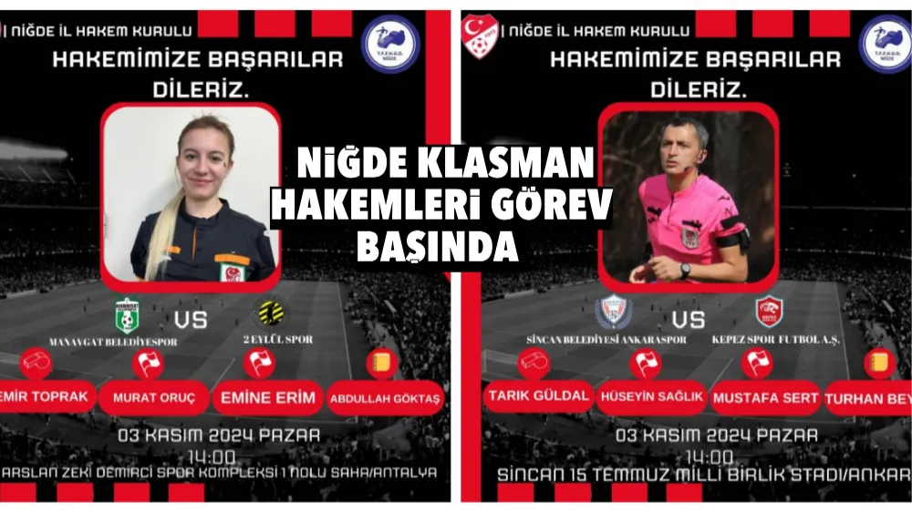 Niğde klasman hakemleri görev başında 