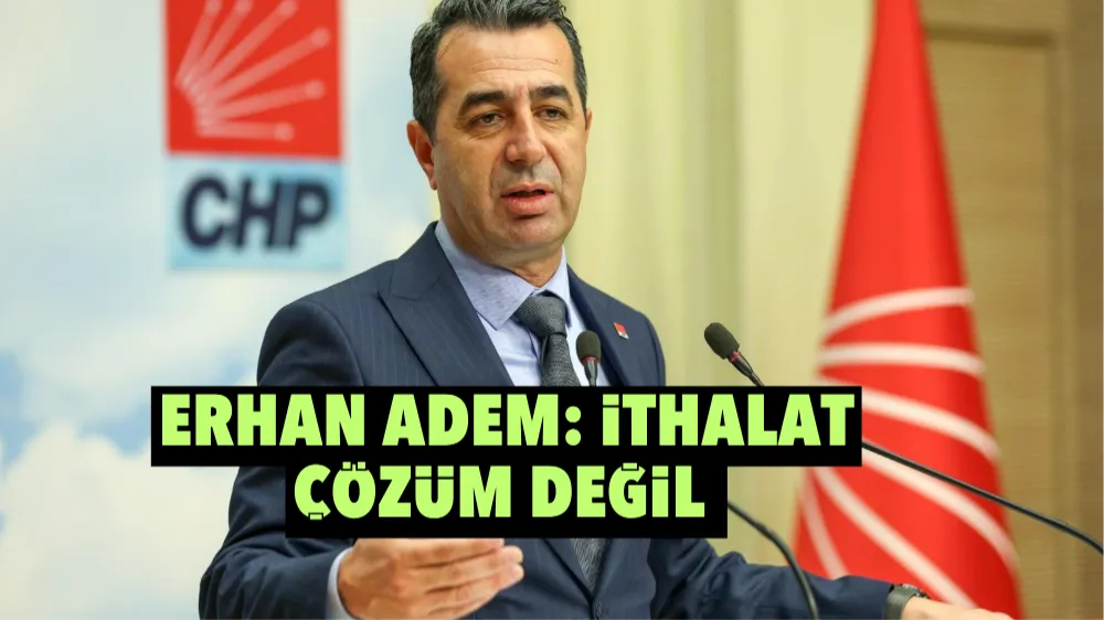 Erhan Adem: İthalat çözüm değil