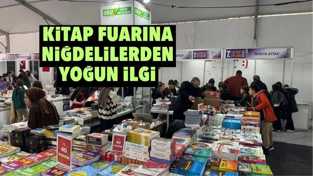 Kitap fuarına Niğdelilerden yoğun ilgi