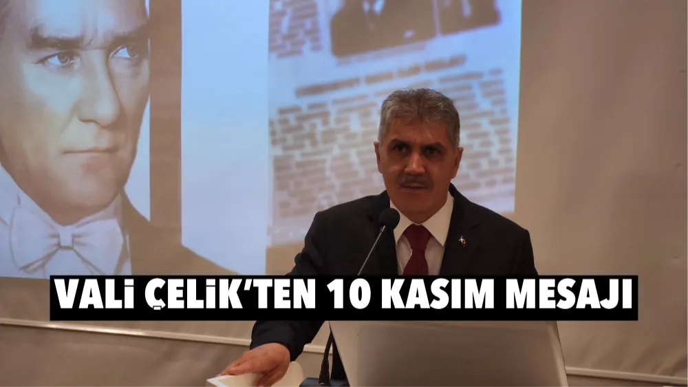 Vali Çelik’ten 10 Kasım mesajı