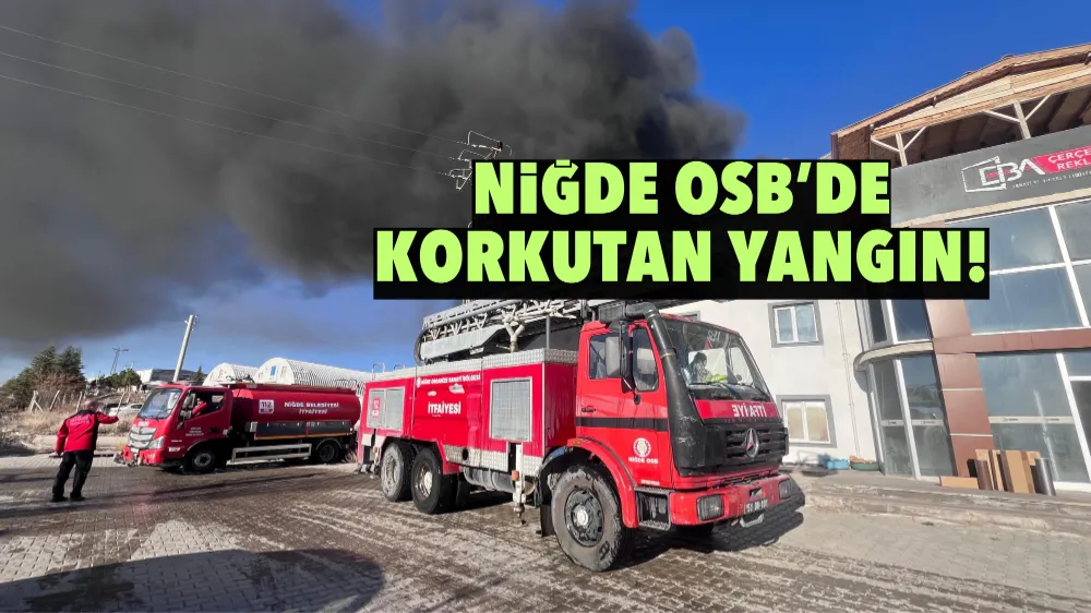 Niğde OSB’de korkutan yangın!