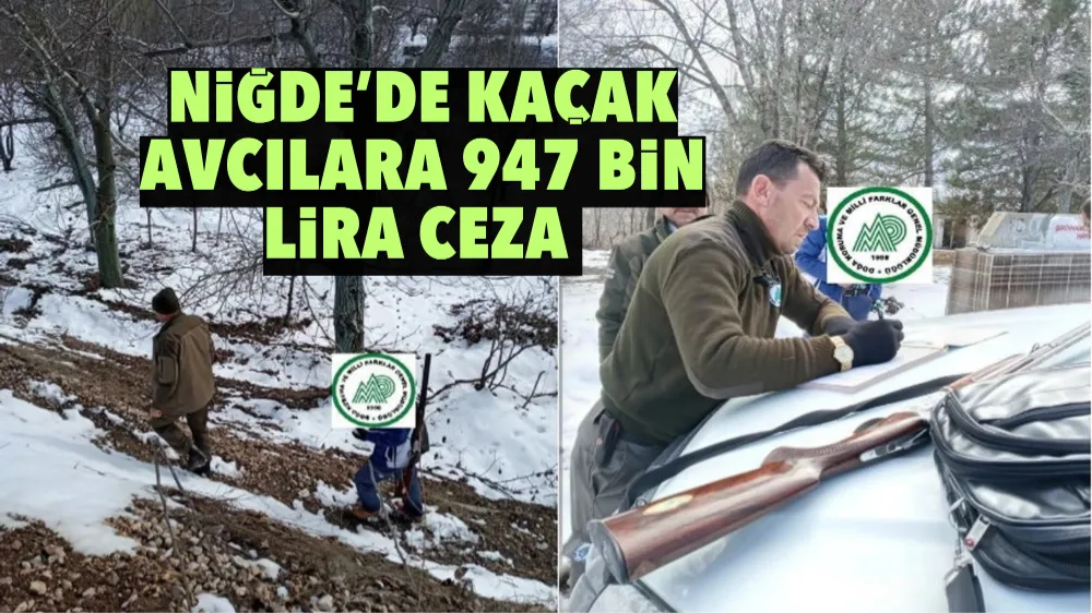 Niğde’de kaçak avcılara 947 bin lira ceza 