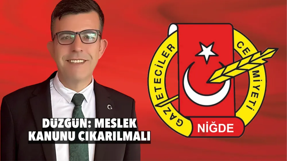 Düzgün: Meslek yasası çıkarılmalı